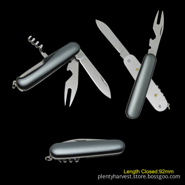 Multi Function Pocket Knife with Aluminium Handle (#6183)